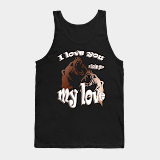 Happy Valentine's day -Bears in love Tank Top